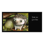 Little hedgehog custom photo card