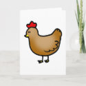 Little hen card