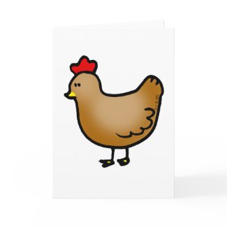 Little hen card