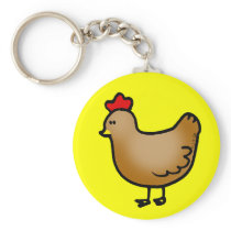 Little hen key chain