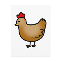 Little hen postcard