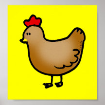 Little hen print