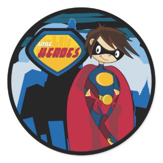 Little Heroes Superhero Sticker Sheet sticker