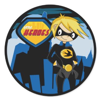 Little Heroes Superhero Sticker Sheet sticker
