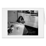 Little Homemaker Greeting Card