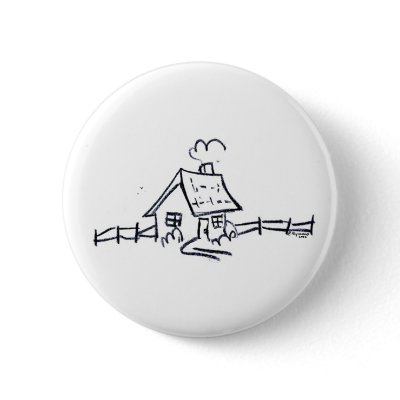 LittLe hOuSe Pinback Button by raycasso
