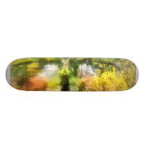 Little House by the Stream in Autumn skateboards