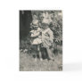 little indian and a girl greeting card