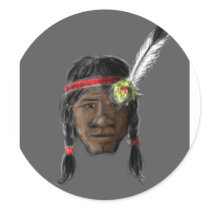 Little Indian - Digital drawing stickers by manceryder Little Indian - Digital drawing stickers