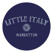 Little Italy Round Stickers