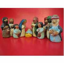 Little Jesus,Handmade christmas crib,unique,potter photo sculptures