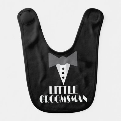 Little Junior Groomsman Wedding Party Baby Bib