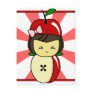 Little Kawaii Apple Girl With Seeds Post Card