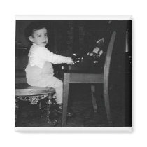 LITTLE KID AND TYPEWRITER magnets