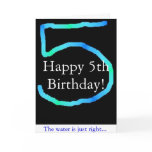 Little Kid's 5th Birthday Card
