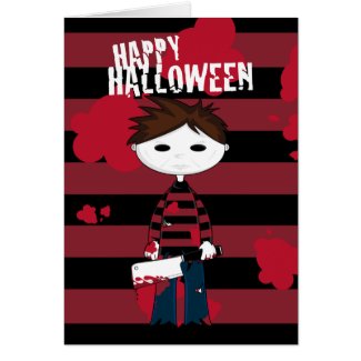 Little Killer Halloween Card card