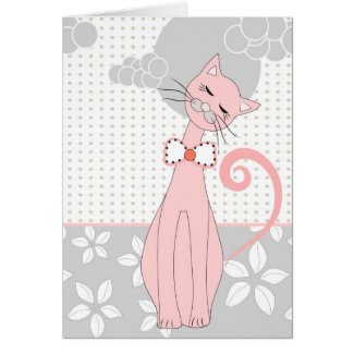 Little kitty and dots card