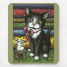 Little Kitty at the Tailor's Mousepads