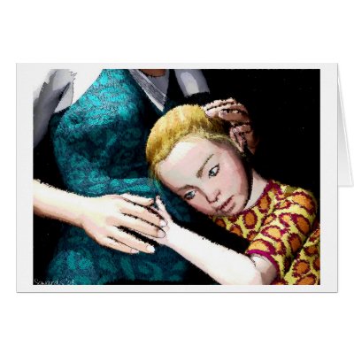 Little Lady in Waiting Card by AmandaSo