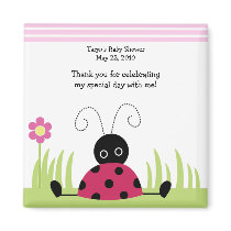 Little Ladybug Baby Shower / Birthday Favor Magnet