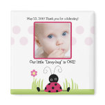 Little Ladybug Baby Shower / Birthday Favor Magnet