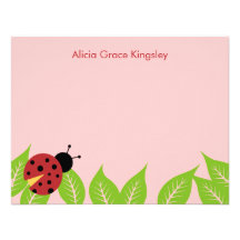 Little Ladybug Birthday Thank You Cards