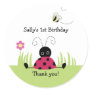 Little Ladybug Favor Sticker Baby Shower Birthday