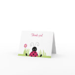 Little Ladybug Folded Thank you notes Card