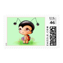 Little Ladybug Girl Postage