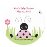 Little Ladybug (Pink) Baby Shower Favor Sticker