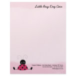 Little Ladybug Soft Pink Letterhead Template
