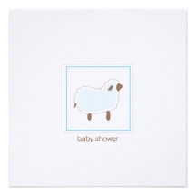 Little Lamb Baby Shower Invitation