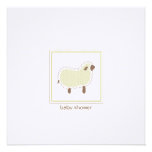 Little Lamb Baby Shower Invitation
