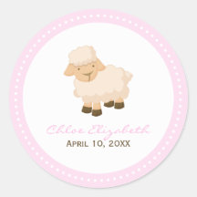 Little Lamb Baptism Sticker