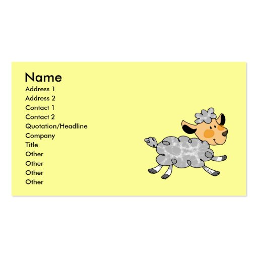 Little lamb business card