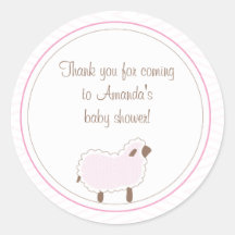 Little Lamb Favor Sticker