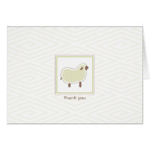 Little Lamb Thank You Card