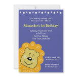 Little Leo Lion BIRTHDAY Invitation 5 x 7