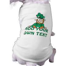 Little Leprechaun - Add Your Own Text Dog Tee