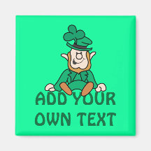 Little Leprechaun - Add Your Own Text Magnets