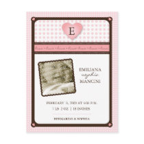 Little Love- Blush Birth Announcement Post Cards