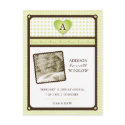 Little Love- Seagrass Birth Announcement postcards by minkideluxe Little Love- Seagrass Birth Announcement postcards