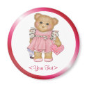 Little Love Teddy- Customize text magnets