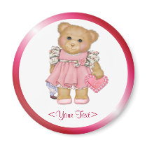 Little Love Teddy- Customize text magnets by Spice Little Love Teddy- Customize text magnets