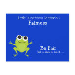 Little Lunchbox Lessons - Fairness postcards