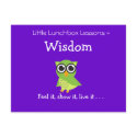 Little Lunchbox Lessons - Wisdom postcards