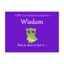 Little Lunchbox Lessons - Wisdom postcards by creatingmybestlife Little Lunchbox Lessons - Wisdom postcards