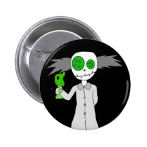 'Little Mad Scientist' Button buttons