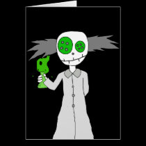 'Little Mad Scientist' Card cards