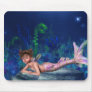Little Maggie Mermaid Girl Mouse Mat